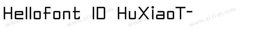Hellofont lD HuXiaoT字体转换